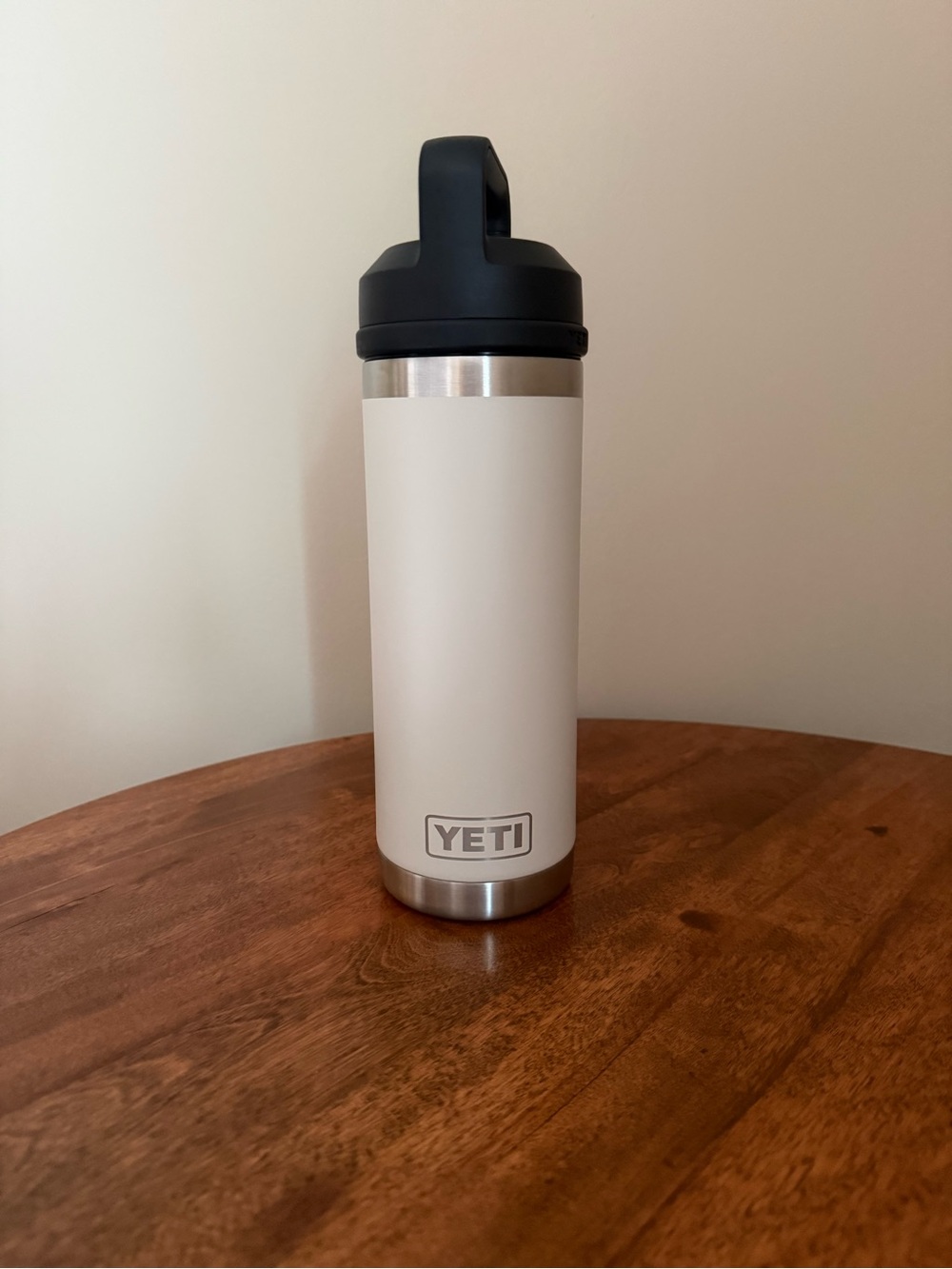Yeti Cape Taupe 18oz Insulated Bottle with Black Lid